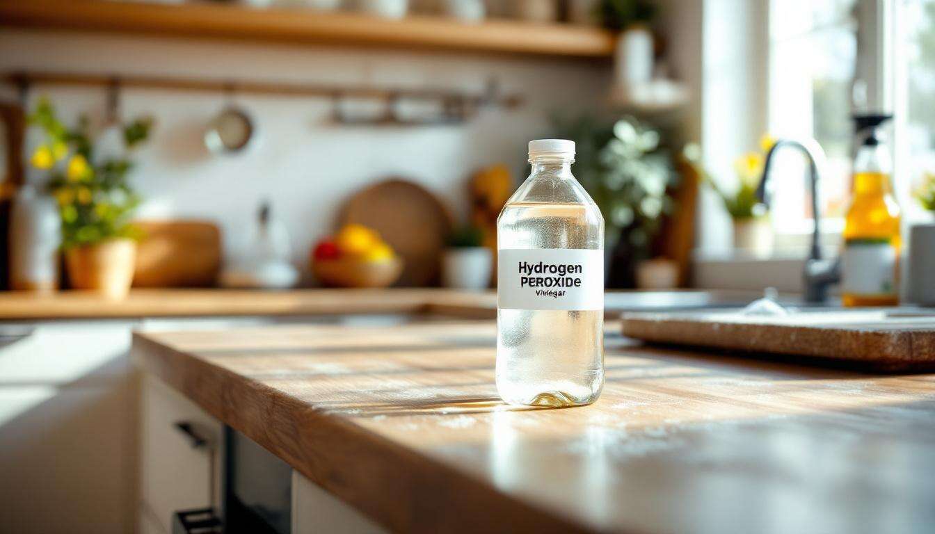 Acqua ossigenata e aceto: la miscela perfetta per rimuovere il grasso dalla cucina